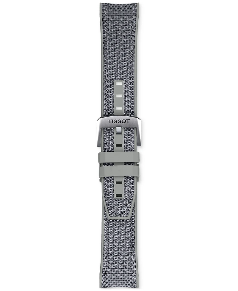 Tissot Men's Swiss Chronograph Seastar 1000 Gray Textile Strap Watch 46mm