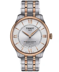 Tissot Unisex Swiss Automatic Chemin des Tourelles Powermatic 80 Two-Tone Stainless Steel Bracelet Watch 39mm