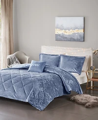 Intelligent Design Felicia Velvet 4-Pc. Comforter Set, Full/Queen
