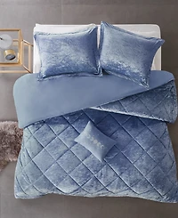 Intelligent Design Felicia Velvet 4-Pc. Duvet Cover Set, King/California King