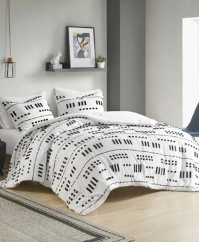 Intelligent Design Lucy Clip Jacquard Comforter Set