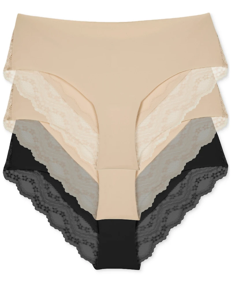b.tempt'd by Wacoal Women's 3-Pk. b.bare Cheeky Tanga Underwear 970467