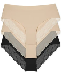 b.tempt'd by Wacoal Women's 3-Pk. b.bare Cheeky Tanga Underwear 970467