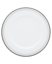 Noritake Silver Colonnade 4 Piece Dinner Plate Set, Service for 4