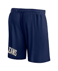 Men's Fanatics Navy New Orleans Pelicans Free Throw Mesh Shorts