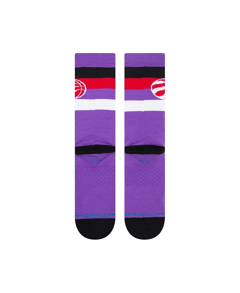 Men's Stance Toronto Raptors Stripe Crew Socks