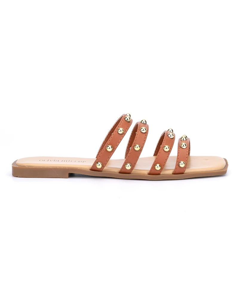 Olivia Miller Women's Heidi Stud Sandals
