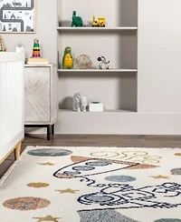 Nuloom Pearl Caree Astronaut Kids Fringe Area Rug