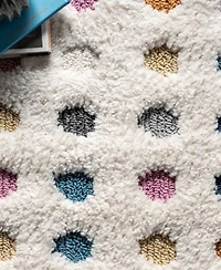 Nuloom Loft Behati Polka Dot Kids Tasseled Area Rug