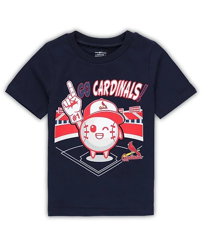 Toddler Boys and Girls Navy St. Louis Cardinals Ball Boy T-shirt