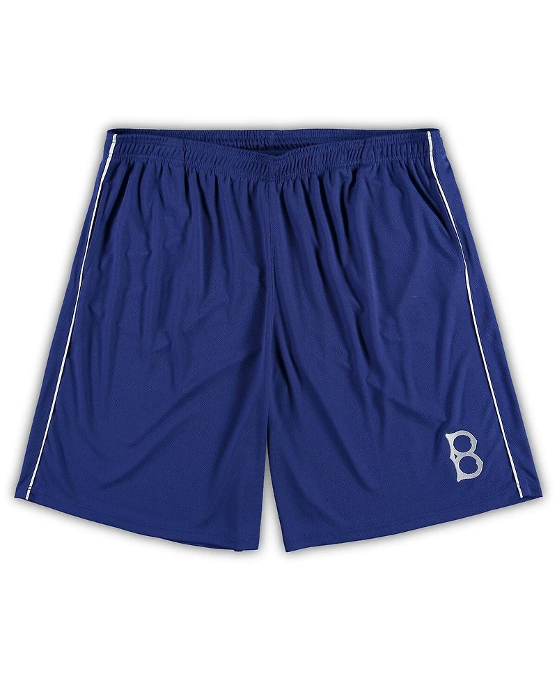 Men's Royal Brooklyn Dodgers Big and Tall Cooperstown Collection Mesh Shorts