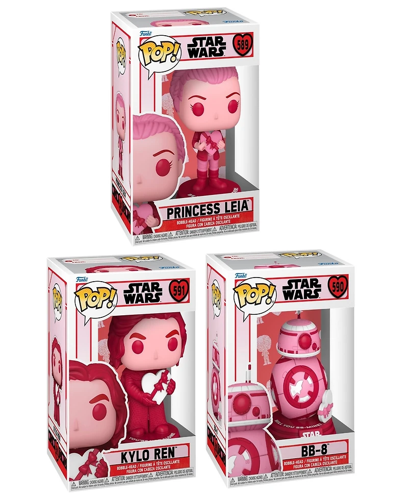 Funko Pop Star Wars Valentines Season 3 Collectors Set