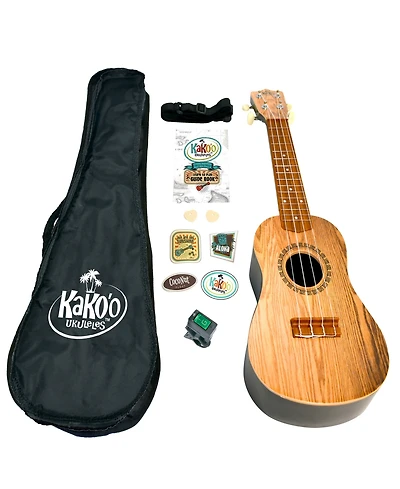 KaKo'o Music Sandalwood Wooden Ukulele Set