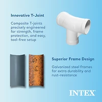 Intex 15" X 48'" Metal Frame Pool Set