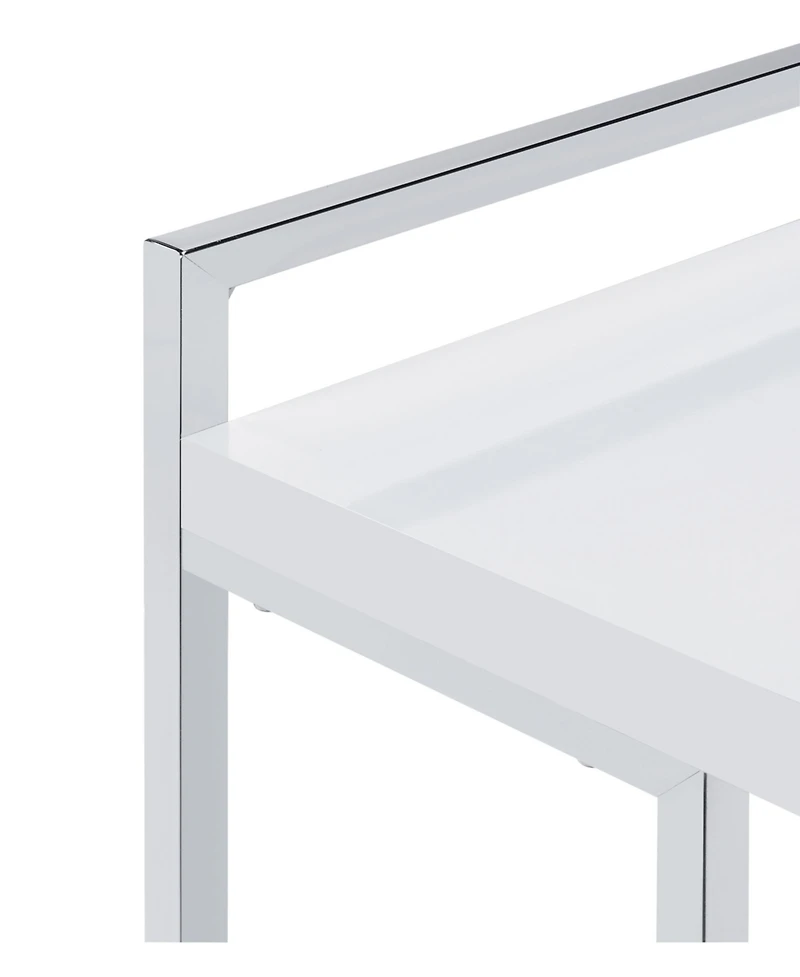 Coaster Home Furnishings Rectangular Snack Table with Metal Base
