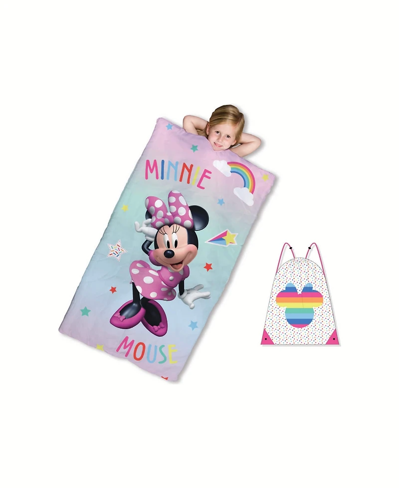 Disney Minnie Mouse Boutique Minnie Rainbow Slumber Bag, Sack, 54" x 27"