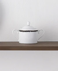 Noritake Rill Sugar and Creamer