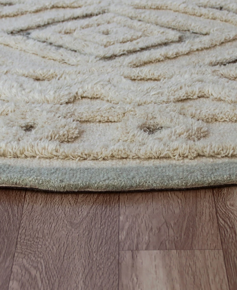 Closeout! Lr Home Sweet SINUO54115 4' x 4' Round Area Rug