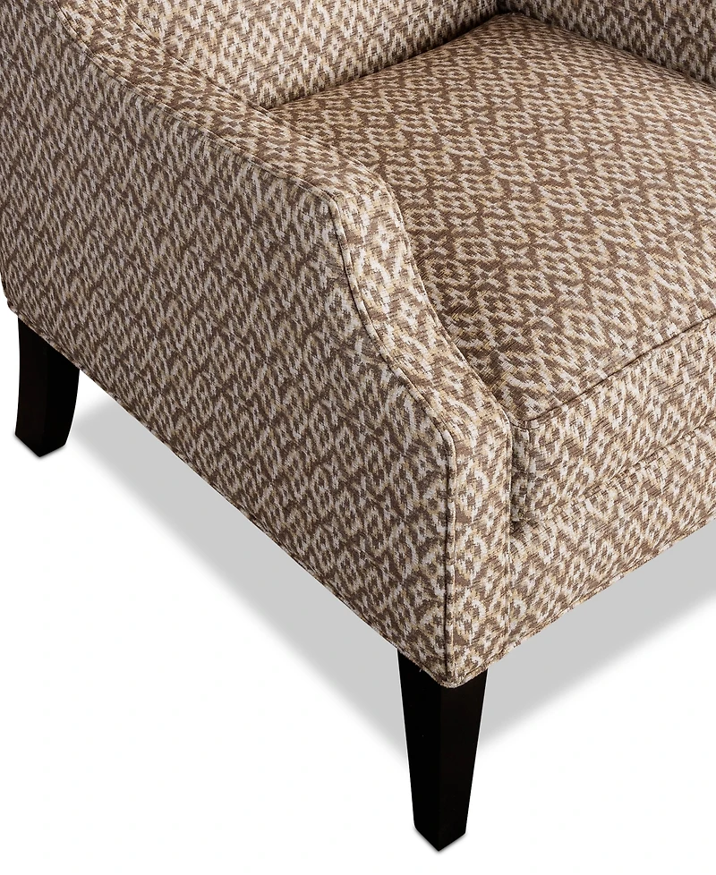 Closeout! Kallison Fabric Wing Chair, Created for Macy's
