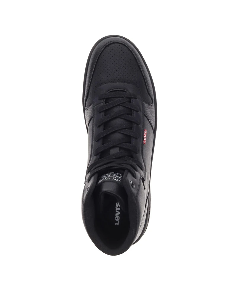 Levi's Men's Drive High Top Faux-Leather Lace-Up Sneakers