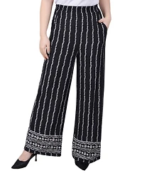 Ny Collection Petite Wide Leg Pull On Pants