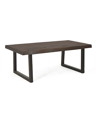 Closeout Steve Silver Jennings 48" Solid Wood Live Edge Cocktail Table
