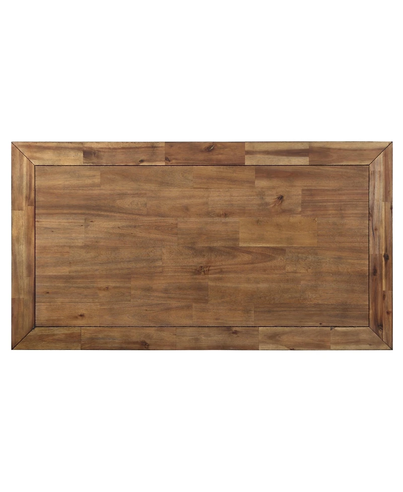 Steve Silver Lantana 48" Wood Finish Cocktail Table with Casters