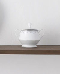 Noritake Satin Flourish Sugar and Creamer, Set of 2