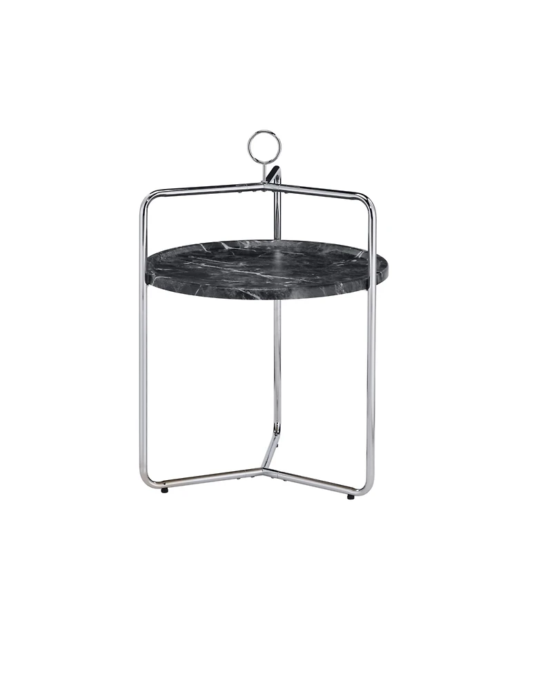 Steve Silver Miro 19" Laminate Metal Side Table