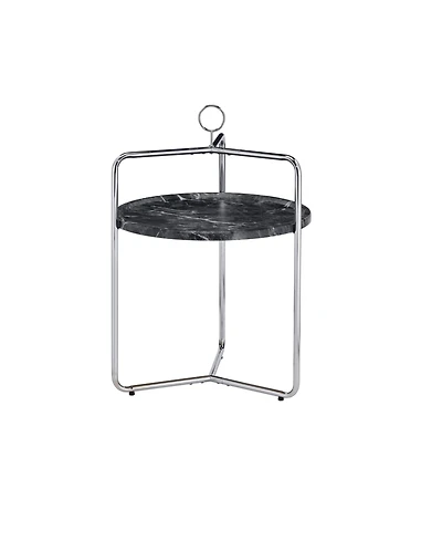 Steve Silver Miro 19" Laminate Metal Side Table
