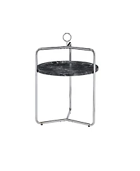 Steve Silver Miro 19" Laminate Metal Side Table