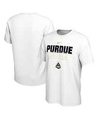 Men's Nike White Purdue Boilermakers On Court Bench T-shirt