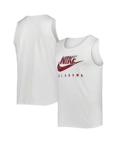 Men's Nike White Alabama Crimson Tide Spring Break Futura Performance Tank Top