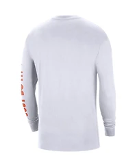 Men's Nike White Clemson Tigers Heritage Max 90 Long Sleeve T-shirt