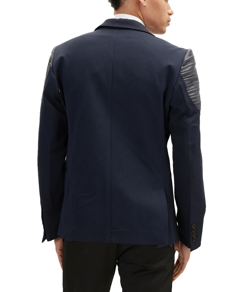 Ron Tomson Men's Modern Shoulder Detail Sports Coat