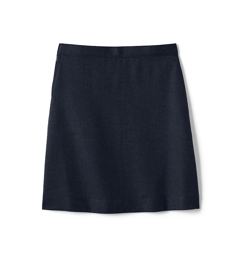 Lands' End Women's School Uniform Solid A-line Skirt Below the Knee