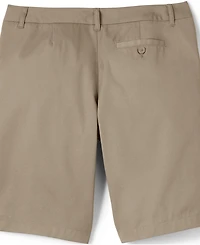 Lands' End Women's Plain Front Blend Chino Shorts