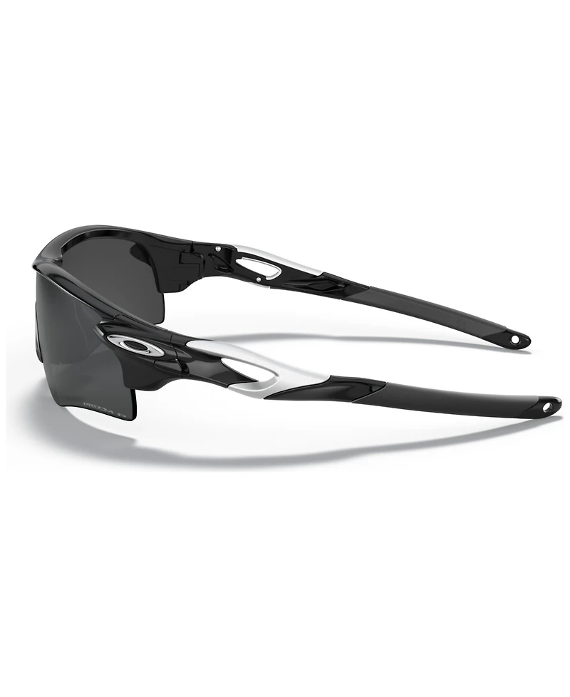 Oakley Men's Polarized Low Bridge Fit Sunglasses, OO9206 RadarLock Path 38