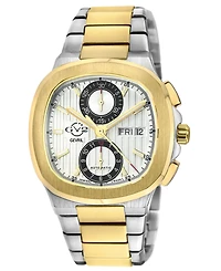 GV2 by Gevril Men's Potente Chronograph Swiss Automatic Two-Tone Stainless Steel Watch 40mm