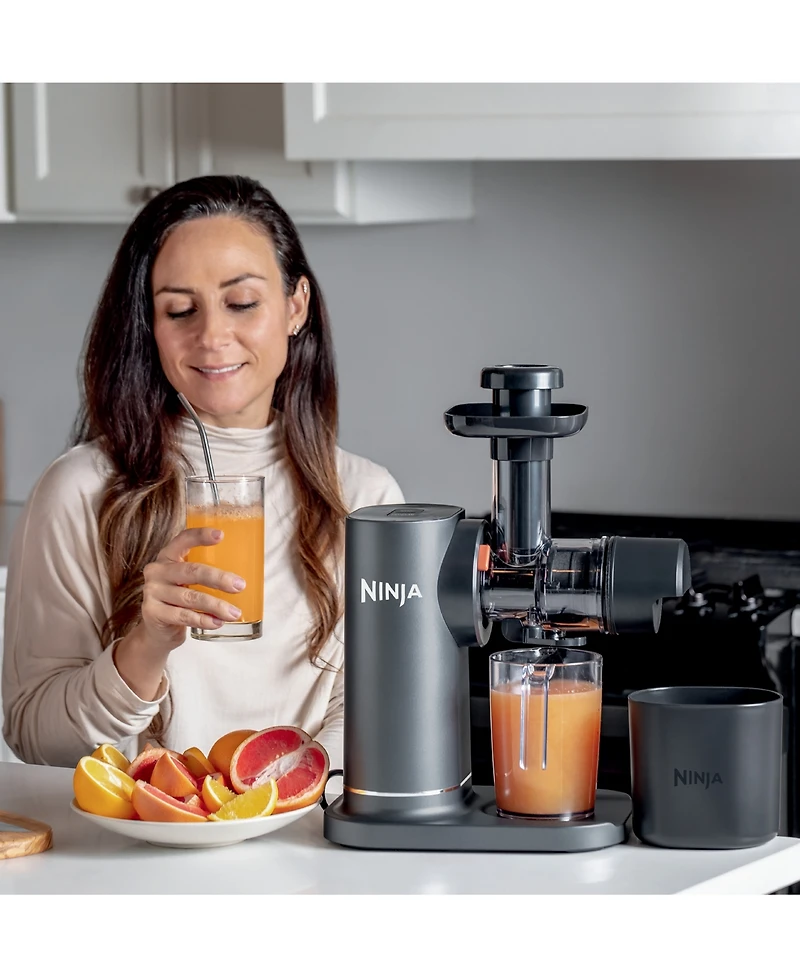 Ninja NeverClog Cold Press Juicer, Powerful Slow Juicer, Total Pulp Control, Easy to Clean, Compact - JC151