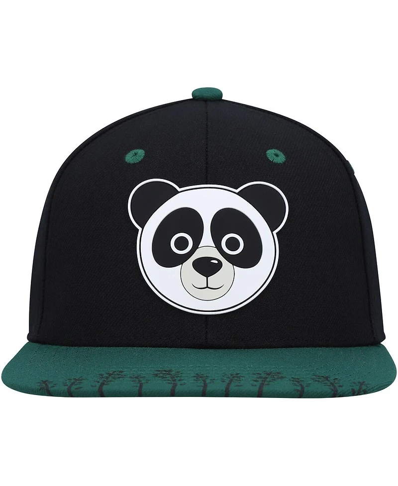 Big Boys Explore Black Explore Panda Snapback Hat