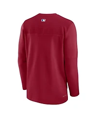 Men's Nike Red Arizona Diamondbacks Authentic Collection Game Time Performance Half-Zip Top
