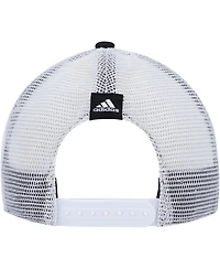 Women's adidas Black, White Pittsburgh Penguins Graphic Foam Trucker Snapback Hat