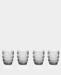 Euro Ceramica Fez Double Old Fashion Glasses, Set of 4