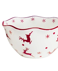 Euro Ceramica Winterfest 3-Piece Candy Bowl Set