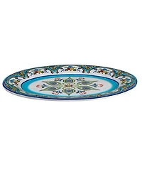Euro Ceramica Zanzibar Oval Serving Platter, 18"