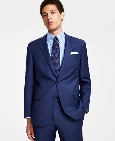 B by Brooks Brothers Men's Classic-Fit Stretch Wool Blend Suit Separates Jacket