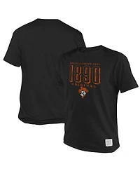 Men's Original Retro Brand Black Oklahoma State Cowboys 1890 Logo T-shirt