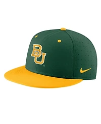 Men's Nike Green Baylor Bears Aero True Baseball Performance Fitted Hat