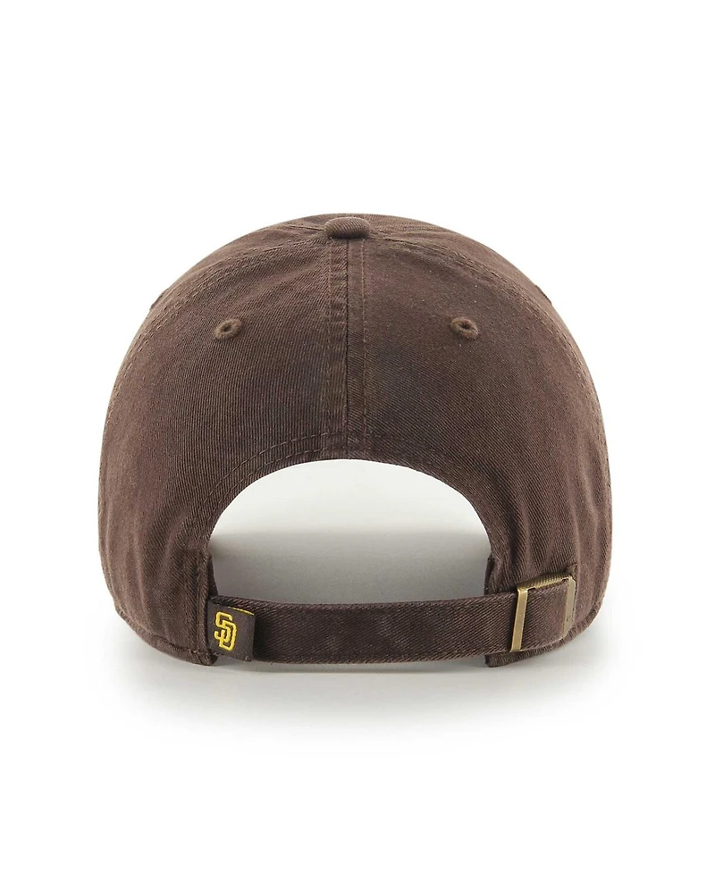 Men's '47 Brand Brown San Diego Padres Team Pride Clean Up Adjustable Hat